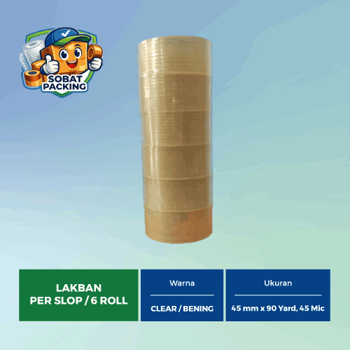 Lakban Bening 45mm x 90 yard, 45 micron - Gambar 2