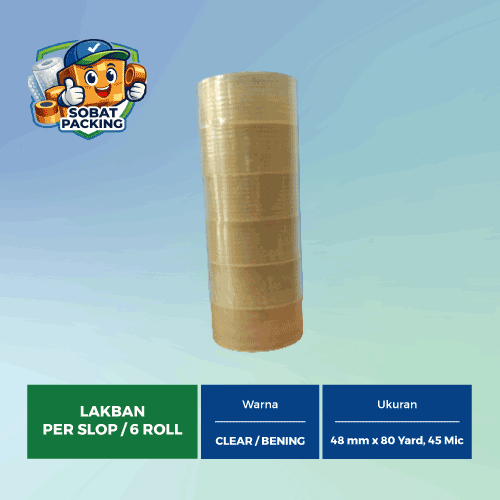 Lakban Bening 48mm x 80 yard, 45 micron - Gambar 2