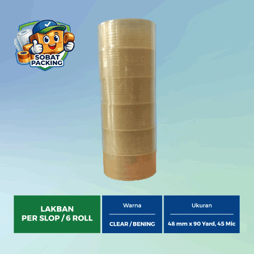 Lakban Bening 48mm x 90 yard, 45 micron - Gambar 2