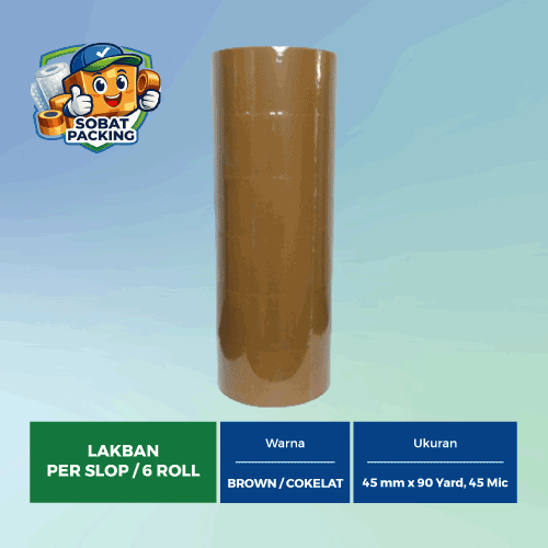 Lakban Cokelat 45 mm x 90 yard, 45 micron - Gambar 2