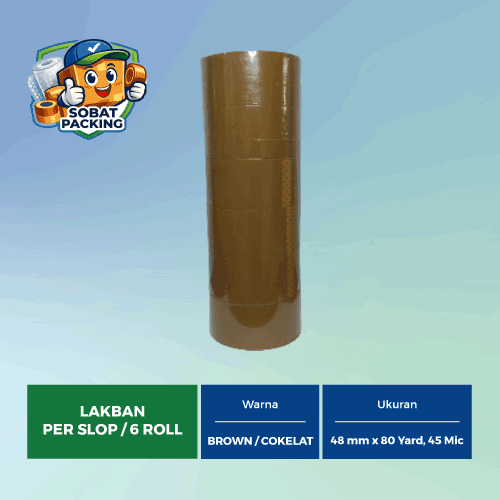 Lakban Cokelat 48 mm x 80 yard, 45 micron - Gambar 2