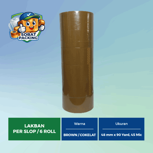 Lakban Cokelat 48 mm x 90 yard, 45 micron - Gambar 2